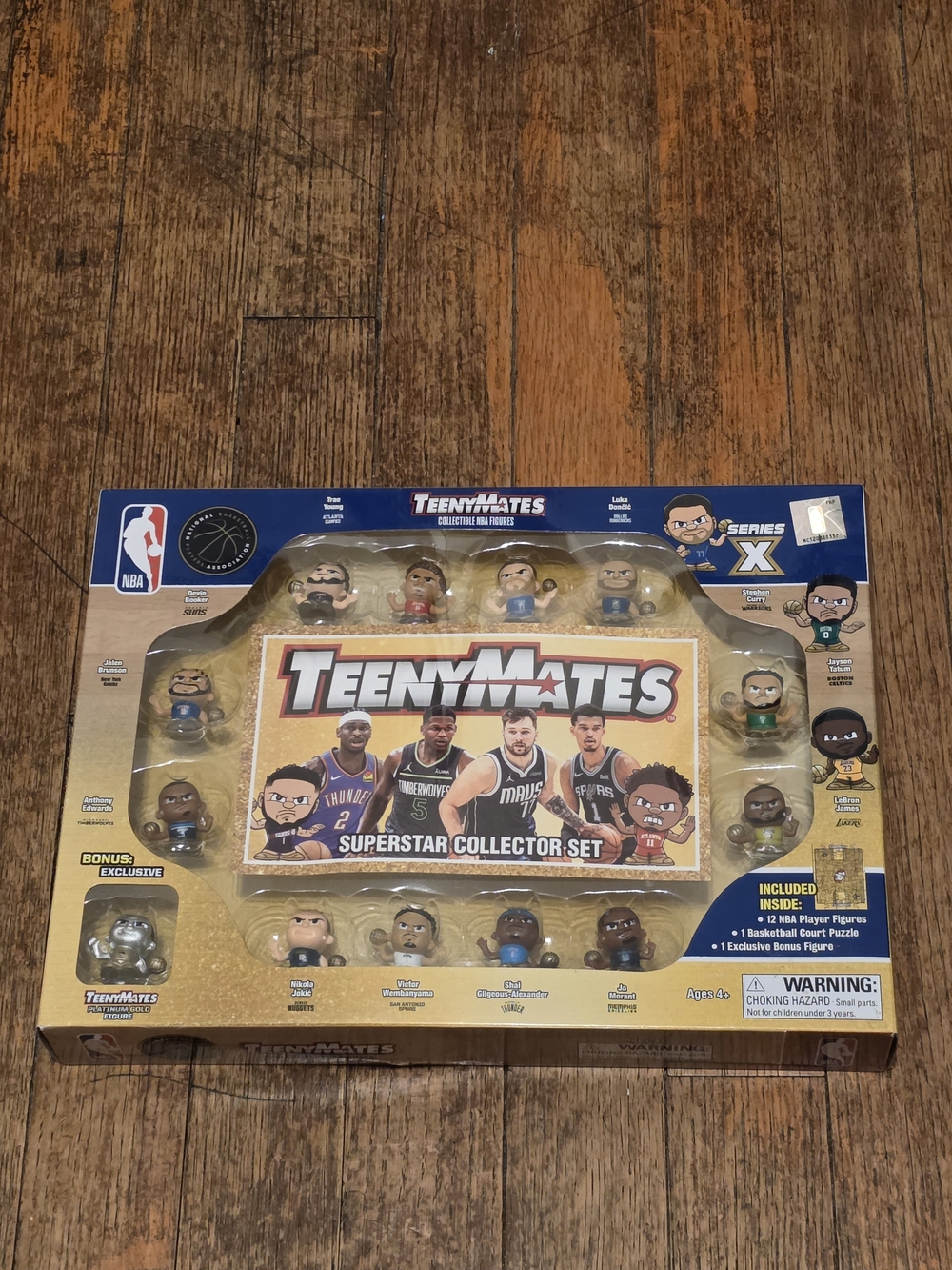 NBA TeenyMates Superstar Collector Set - Gold and Blue Packaging